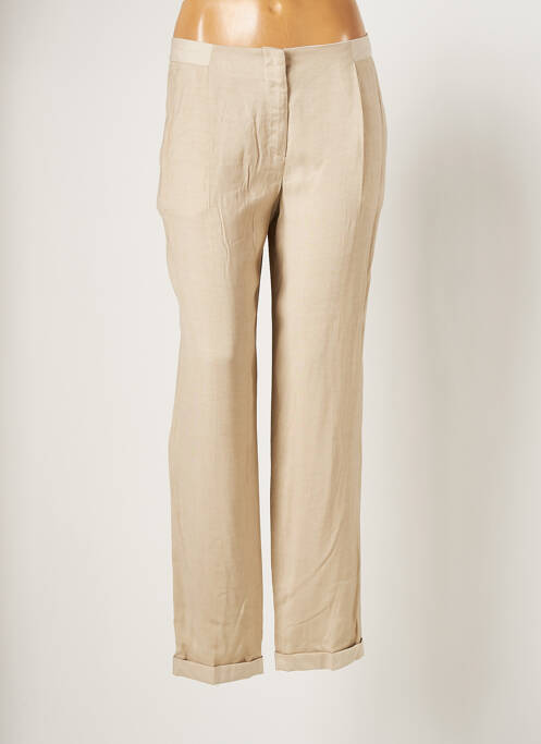 Pantalon drept bej FABIANA FILIPPI femeie