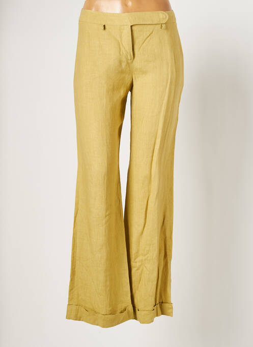 Pantalon larg galben TARA JARMON femeie