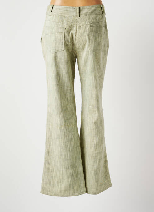 Pantalon evazat verde DANIEL AMAURY femeie