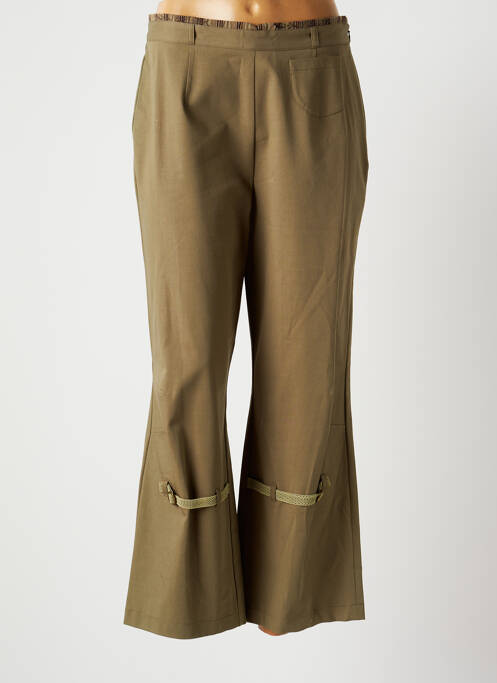 Pantalon 7/8 verde CARNET DE BORD femeie