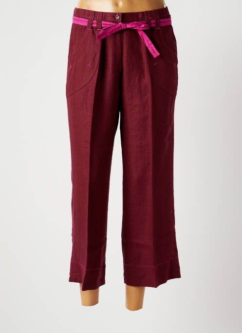 Pantalon trei sferturi roșu FRANCOISE F femeie