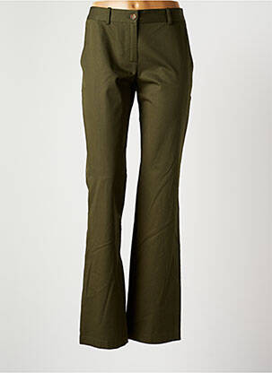 Pantalon chino verde INES DE LA FRESSANGE femeie