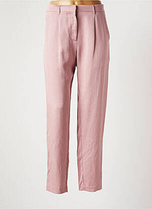 Pantalon slim talie înaltă talie înaltă roz SAMSOE & SAMSOE femeie