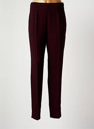 Pantalon slim talie înaltă talie înaltă roșu CHRISTINE LAURE femeie