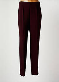 Pantalon slim talie înaltă roșu CHRISTINE LAURE femme