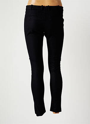 Pantalon 7/8 elasticitate talie joasă negru QCQC femeie