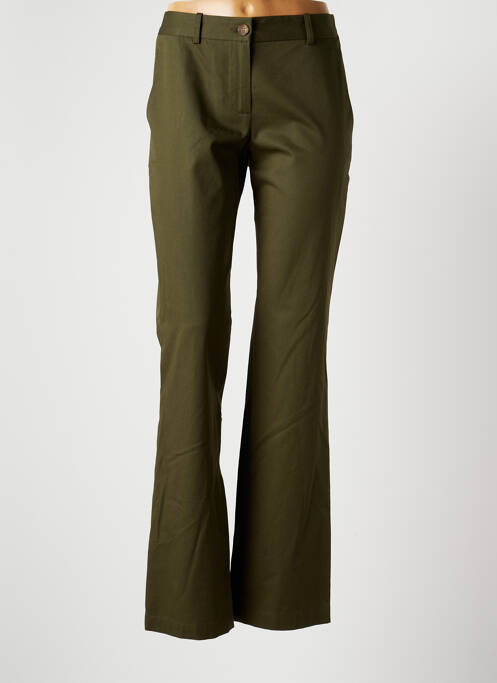 Pantalon chino verde INES DE LA FRESSANGE femeie