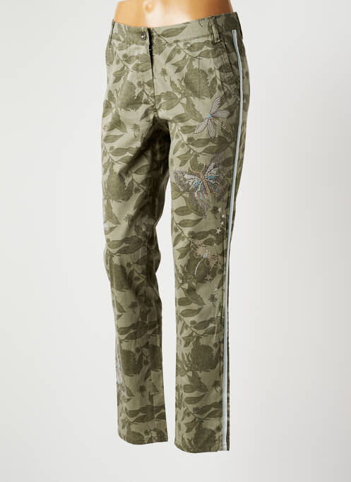 Pantalon chino verde ATELIER GARDEUR femeie