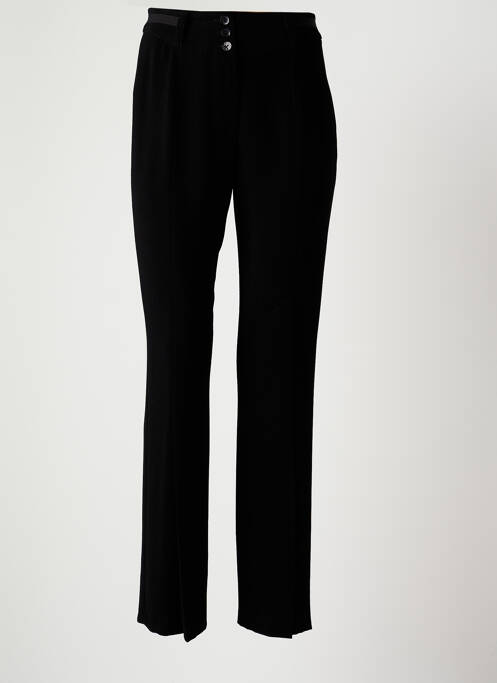 Pantalon larg negru CHRISTINE LAURE femeie