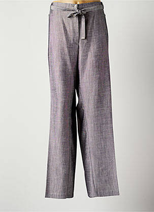 Pantalon drept gri CHRISTINE LAURE femeie