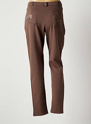 Pantalon slim elasticitate mărime normală maro CHRISTINE LAURE femeie