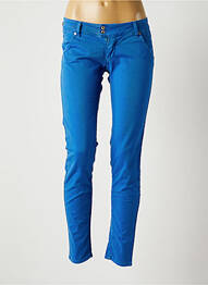 Pantalon slim talie joasă talie joasă albastru RA-RE femeie