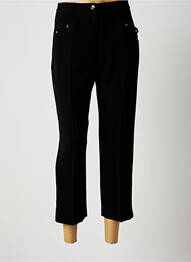 Pantalon trei sferturi elasticitate mărime normală negru CHRISTINE LAURE femme