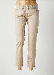 Pantalon 7/8 elasticitate talie joasă bej FABIANA FILIPPI femeie