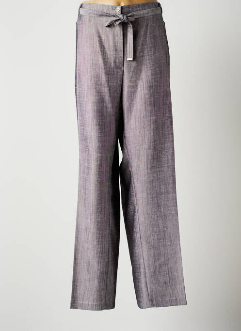 Pantalon drept gri CHRISTINE LAURE femeie