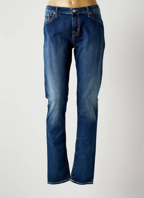 Blugi cu croială slim albastru JACOB COHEN femeie