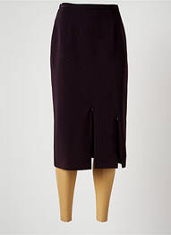 Fustă midi elasticitate violet CHRISTINE LAURE femme