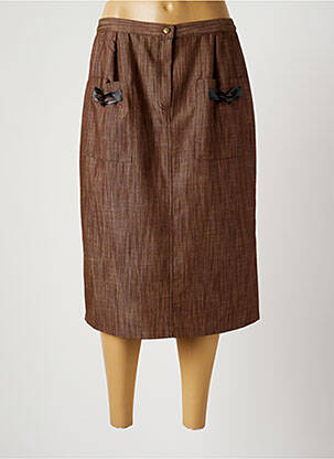 Fustă midi maro BRIGITTE SAGET femeie