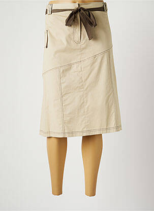 Fustă midi bej GRIFFON femeie