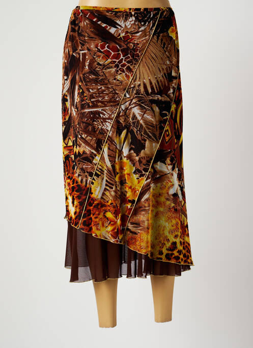 Fustă lungă maro JEAN DELFIN femeie