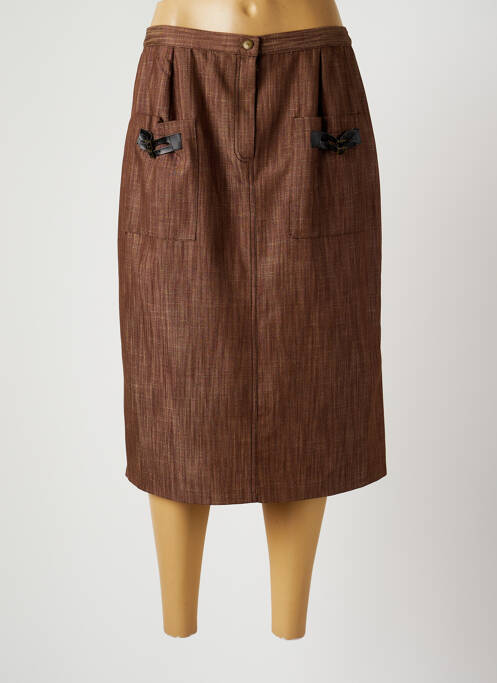 Fustă midi maro BRIGITTE SAGET femeie