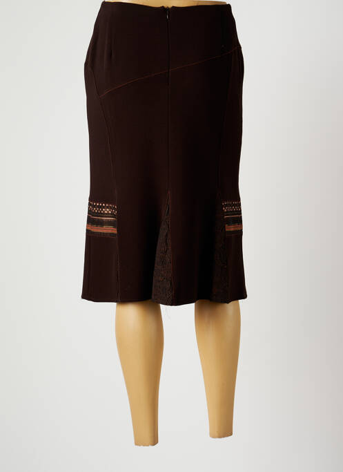 Fustă midi maro CHRISTINE LAURE femeie