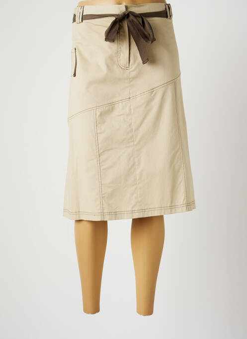 Fustă midi bej GRIFFON femeie