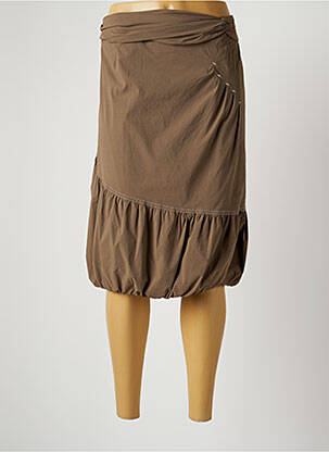 Fustă midi maro CHRISTINE LAURE femeie