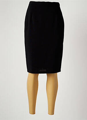 Fustă midi elasticitate negru PIERRE DE GRAY femeie