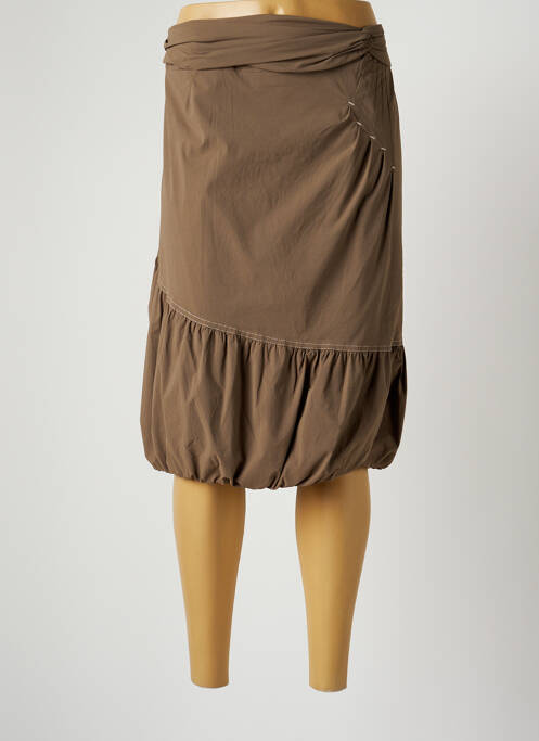 Fustă midi maro CHRISTINE LAURE femeie