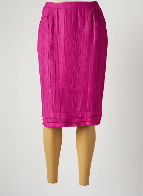 Fustă midi roz CHRISTINE LAURE femeie