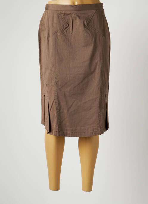 Fustă midi maro DANIEL AMAURY femeie