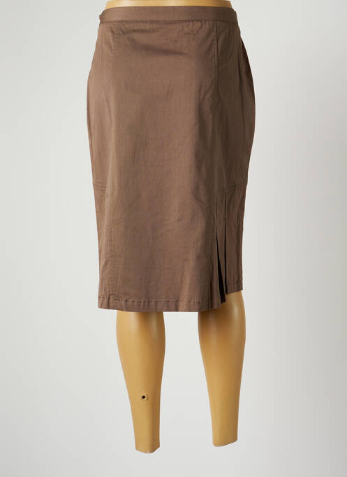Fustă midi maro DANIEL AMAURY femeie