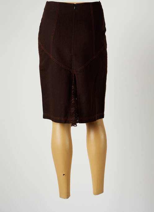 Fustă midi maro NATHALIE GARCON femeie