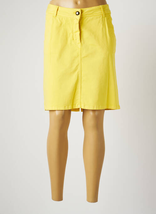 Fustă midi galben MENSI COLLEZIONE femeie