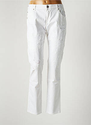 Blugi cu croială slim alb REPLAY femeie