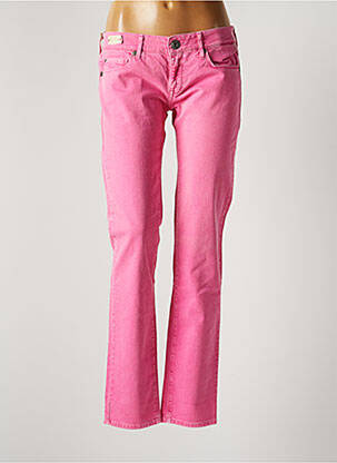 Blugi cu croială slim roz REPLAY femeie