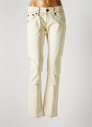 Blugi cu croială dreaptă bej REPLAY femeie