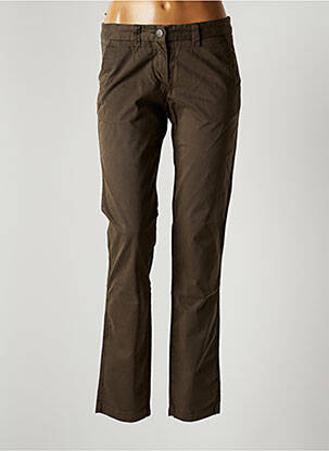 Pantalon chino țesătură poplin mărime normală verde REPLAY femeie