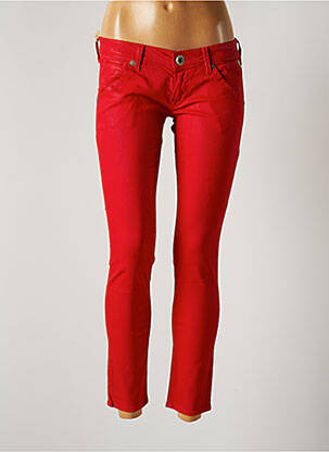Pantalon 7/8 elasticitate talie joasă roșu REPLAY femeie