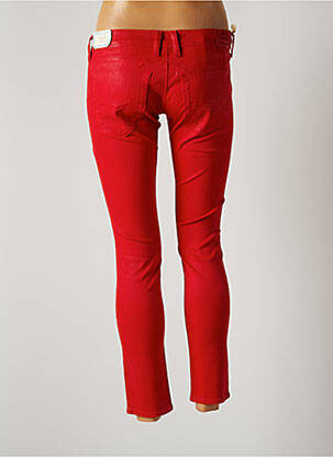 Pantalon 7/8 elasticitate talie joasă roșu REPLAY femeie