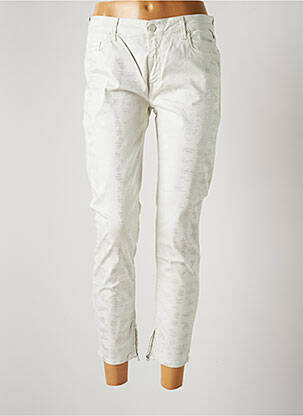 Pantalon 7/8 elasticitate mărime normală alb REPLAY femeie