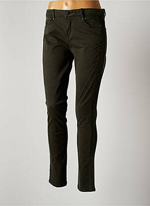 Pantalon slim talie înaltă talie înaltă verde CARLA KOPS femeie