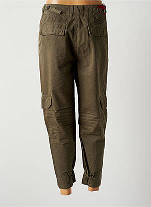Pantalon 7/8 talie înaltă talie înaltă verde REPLAY femeie