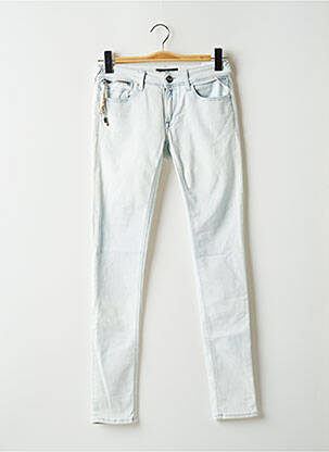 Blugi cu croială slim albastru REPLAY femeie