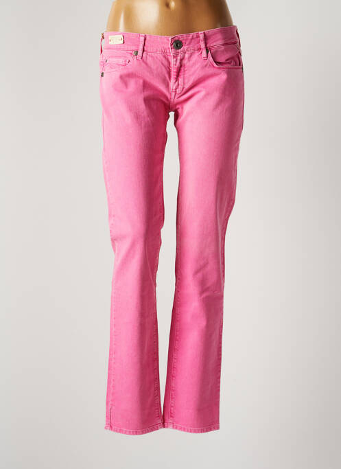 Blugi cu croială slim roz REPLAY femeie