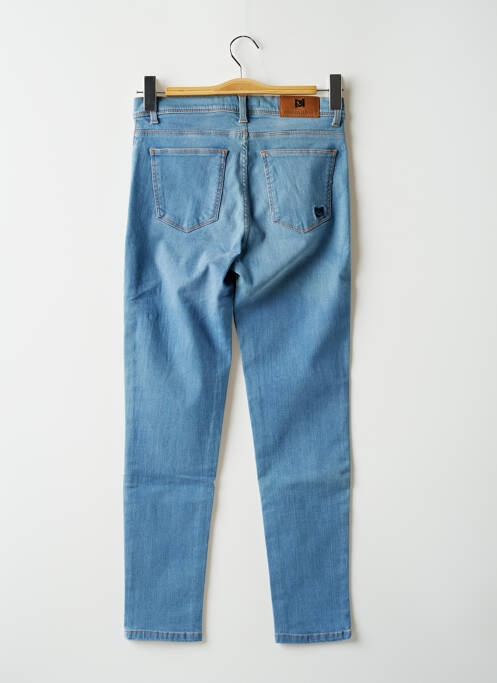 Blugi cu croială slim albastru MENSI COLLEZIONE femeie