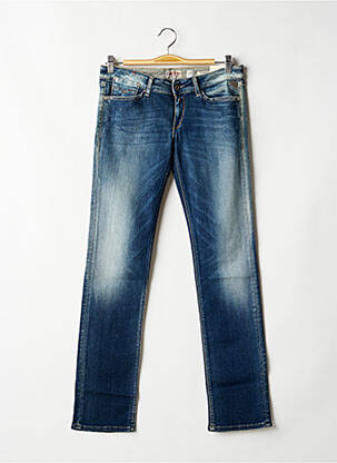 Blugi cu croială dreaptă broderie cu nituri talie joasă albastru REPLAY femme