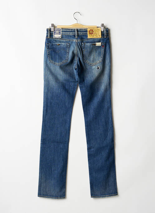 Blugi cu croială dreaptă albastru REPLAY femeie