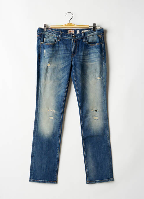 Blugi cu croială dreaptă albastru REPLAY femeie